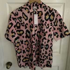 HOO Clothing pink leopard shirt